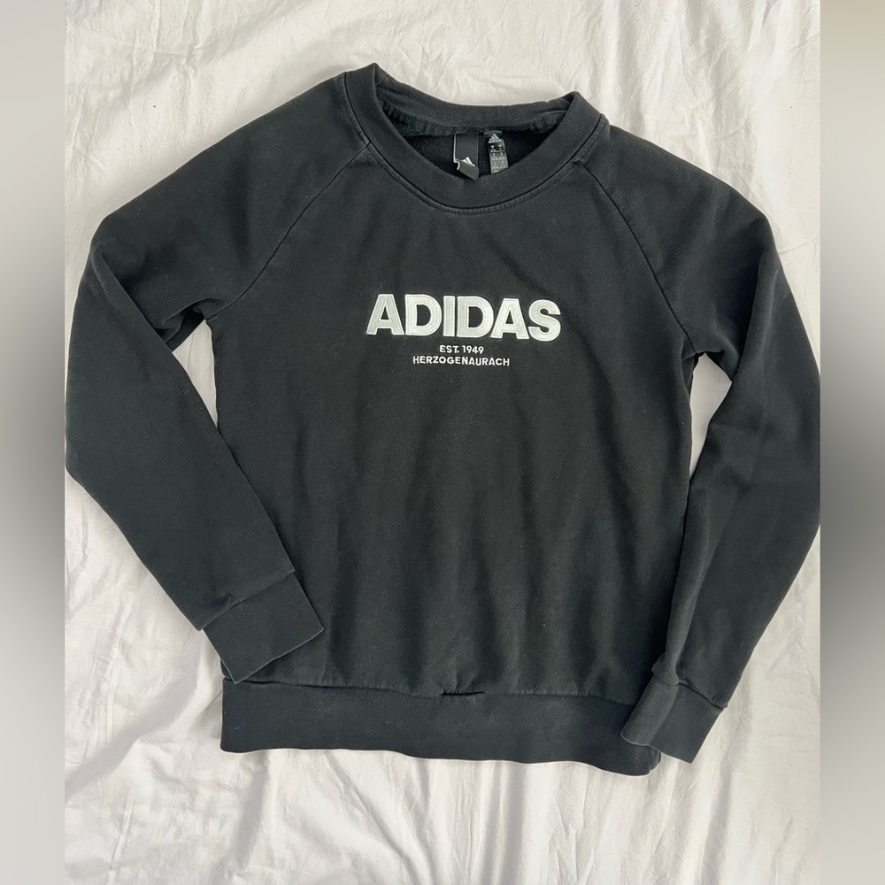 Adidas Black Crewneck Sweatshirt